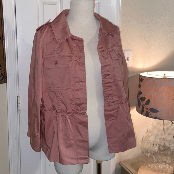 Blush Pink Loft Ruffle Jacket - Picture 2 of 5
